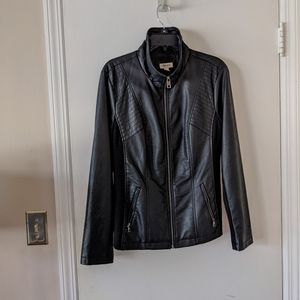 Style & Co faux leather jacket